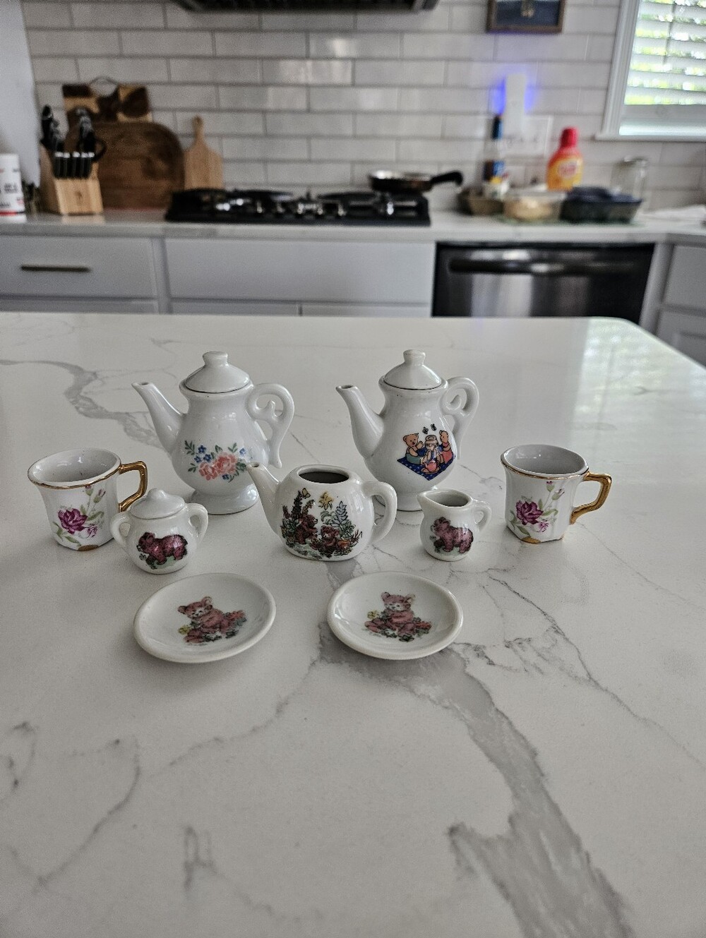 Mini Floral Teddy Bear Teapot Various Tea Set Pieces